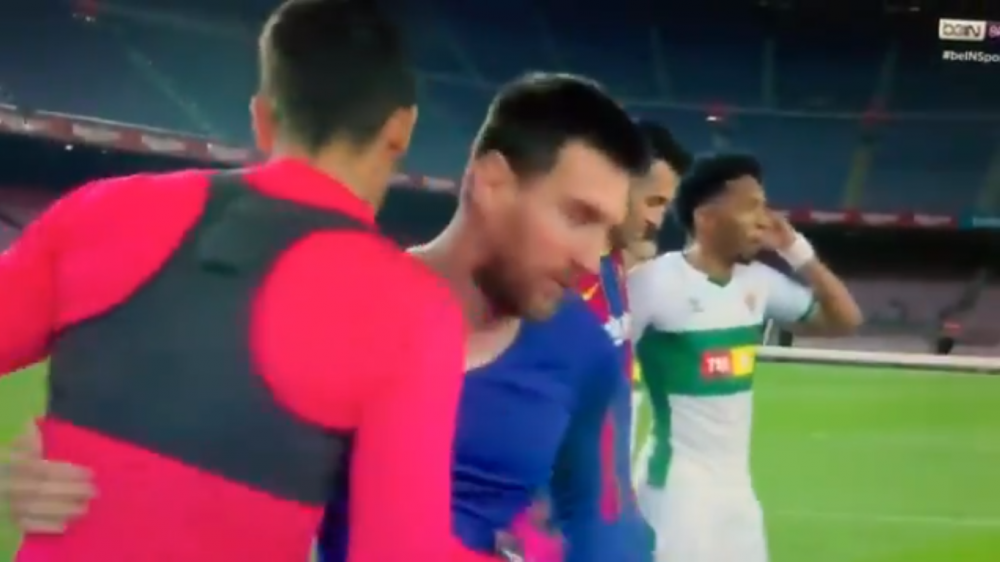 Portarul lui Elche a fost UIMIT dupa ce i-a cerut tricoul cu Messi! Gestul INCREDIBIL facut de argentinian