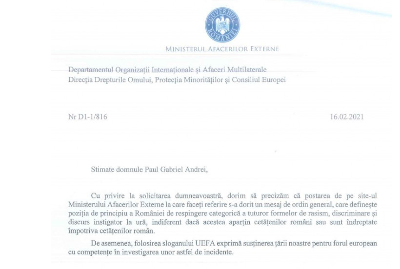 Cum se scuza MAE in scandalul in care Coltescu era acuzat de rasism! 