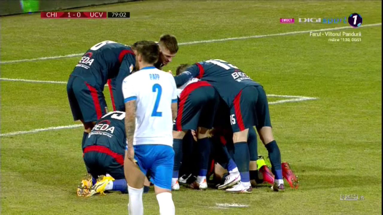 Chindia 1-0 Craiova | Faza SUPERBA a Chindiei! GOOOL IACOB, dupa ce a ratat un penalty! 11 metri CLAR refuzat Craiovei_4