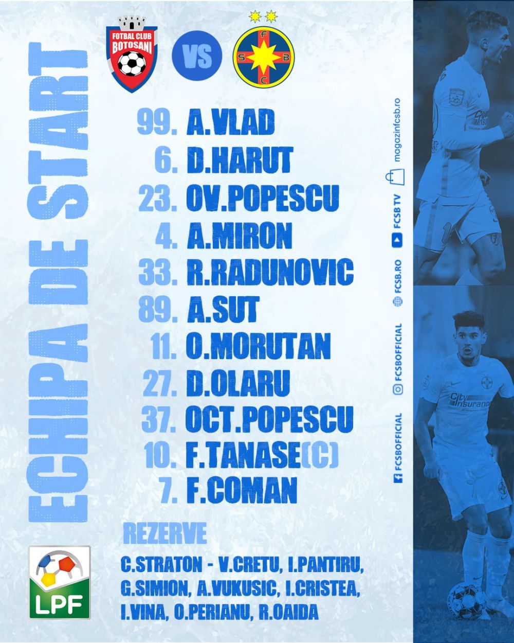 BOTOSANI 0-2 FCSB | RAI in repriza a doua: FCSB BATE in Moldova si e cu 3 puncte peste CFR! AICI sunt fazele meciului! Cum arata acum clasamentul din Liga 1_2