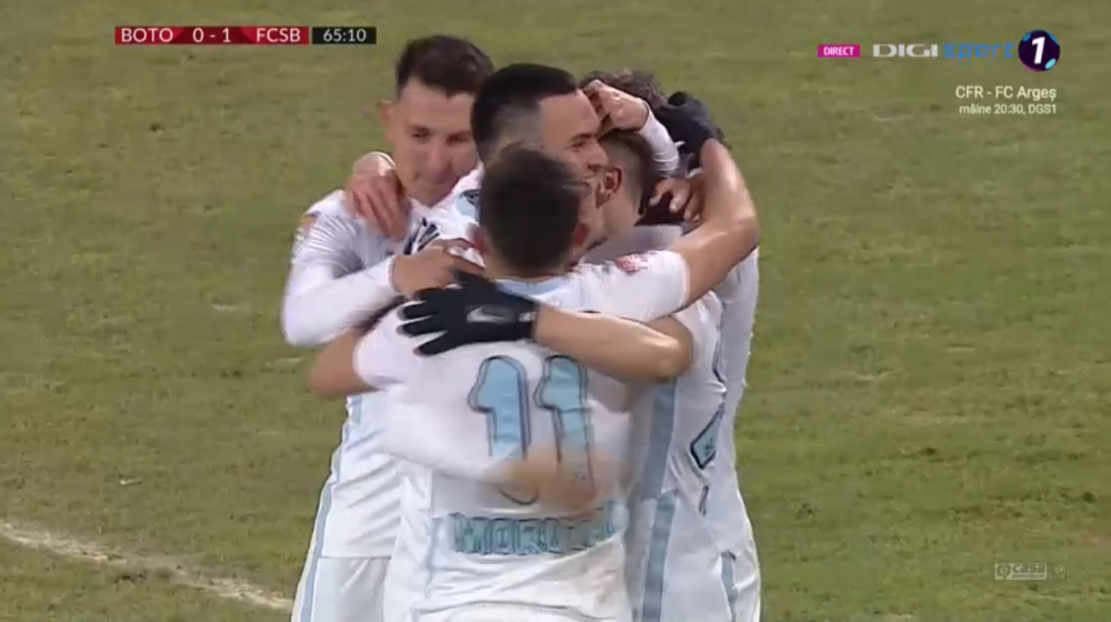 BOTOSANI 0-2 FCSB | RAI in repriza a doua: FCSB BATE in Moldova si e cu 3 puncte peste CFR! AICI sunt fazele meciului! Cum arata acum clasamentul din Liga 1_6
