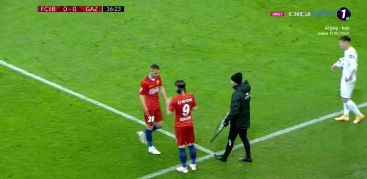 Inlocuitorul lui Coman n-a rezistat nicio repriza pe teren! Oaida n-a impresionat si a fost schimbat inainte de pauza cu Vukusic _2