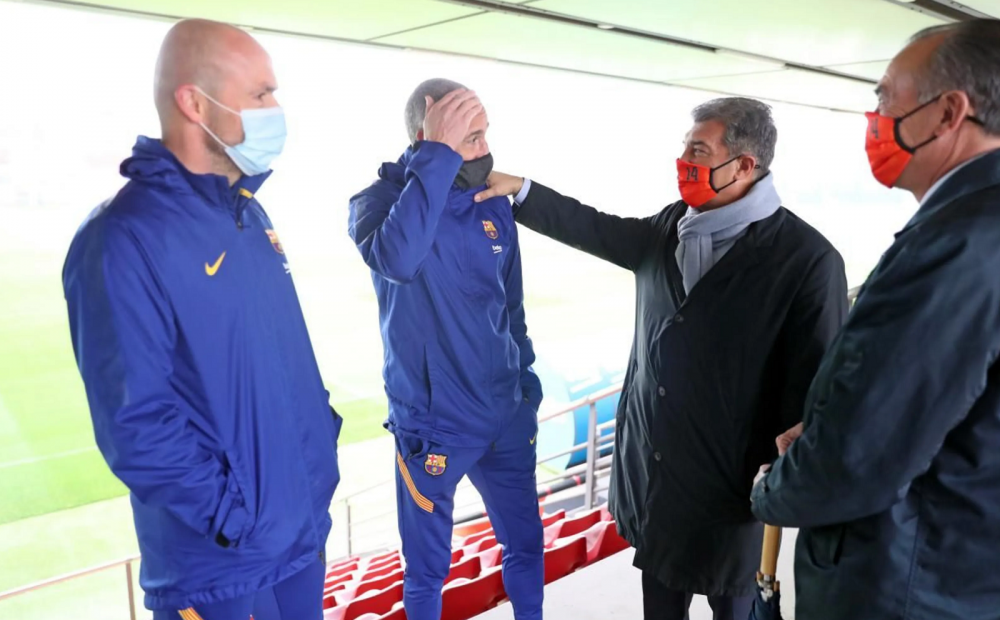 Laporta s-a dus in VESTIAR la Barcelona dupa ce a fost ales presedinte! Mesajul RAZBOINIC pentru returul cu PSG: 