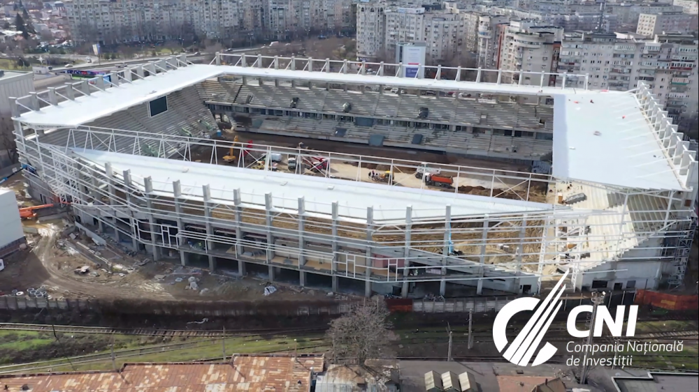 Cand va fi gata noua arena din Giulesti! Anuntul facut de CNI! La momentul actual s-a inceput montajul scaunelor!