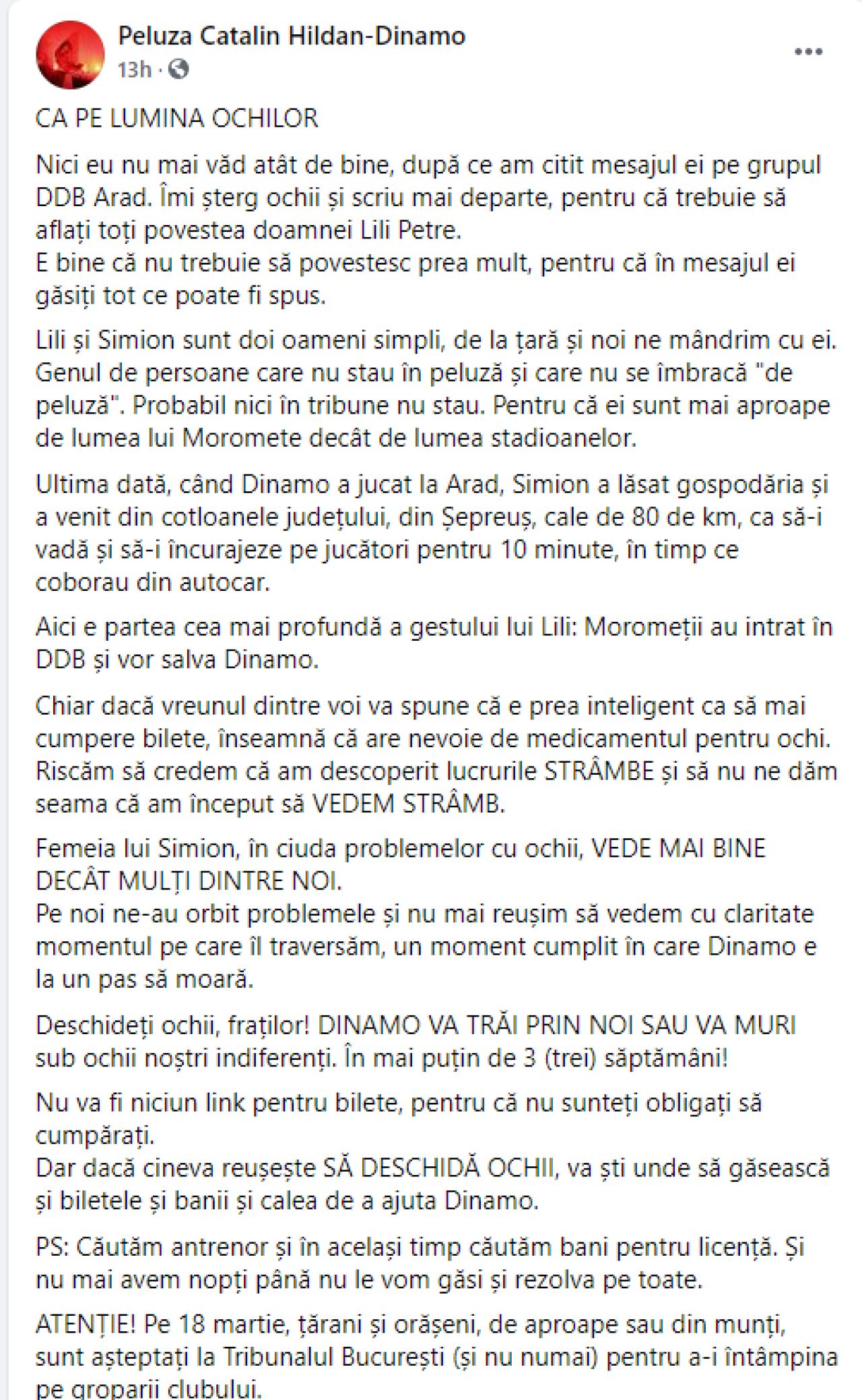 Gane, OUT de la Dinamo?! Ultima postare a suporterilor-actionari nu lasa loc de interpretari: