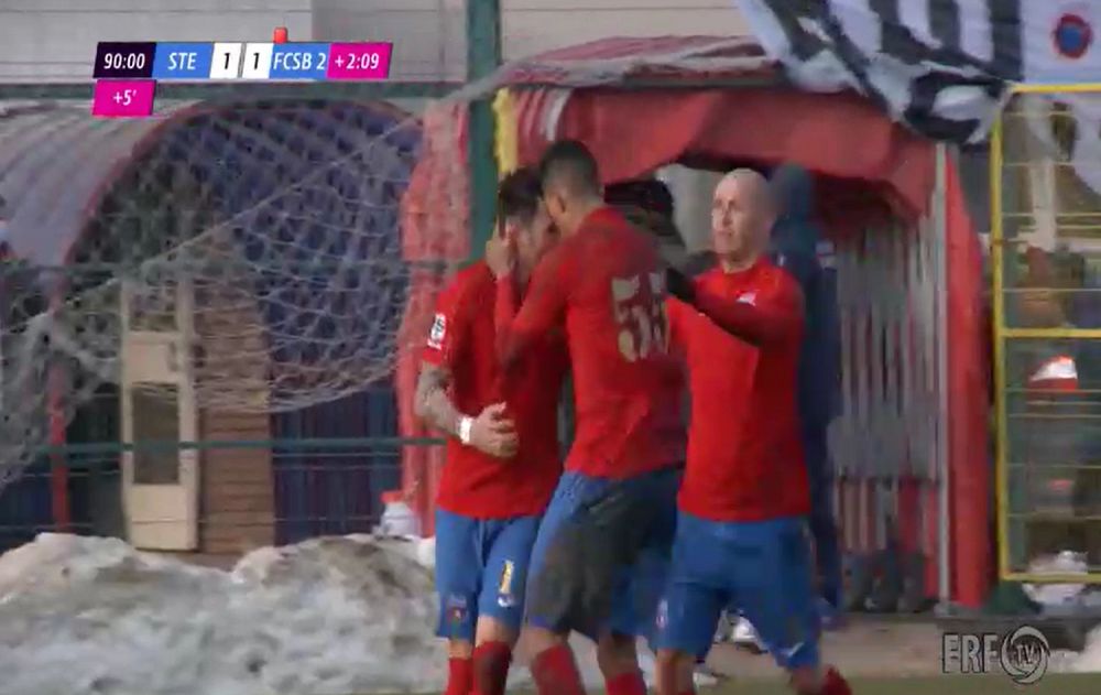 Final de COSMAR pentru FCSB 2! Steaua a EGALAT in prelungiri dupa ce Nedelcu a fost eliminat si ramane LIDER! Cum arata clasamentul din Liga 3! Aici ai tot ce s-a intamplat in Steaua 1-1 FCSB 2_17