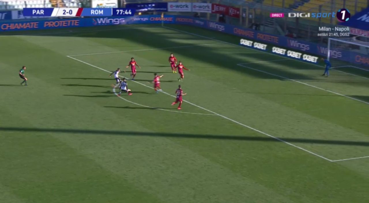 Parma 2-0 AS Roma | Mihaila si Man, TEROARE pentru Roma! Mihaila a dat gol din pasa lui Man! Ratari URIASE, curse FARA SOLUTIE pentru Roma! AICI ai tot ce au facut romanii_11