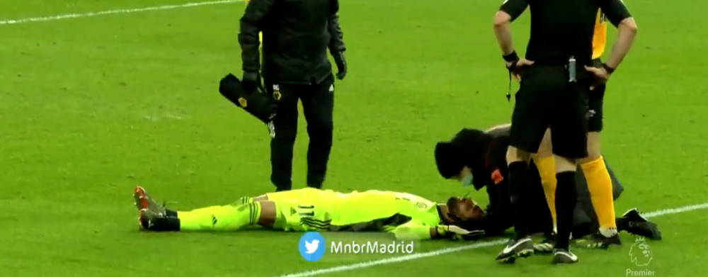 Accidentare CUTREMURATOARE in Premier League! Rui Patricio, lasat la pamant dupa ce un coleg i-a dat un genunchi in cap! Atentie, imagini cu puternic impact emotional