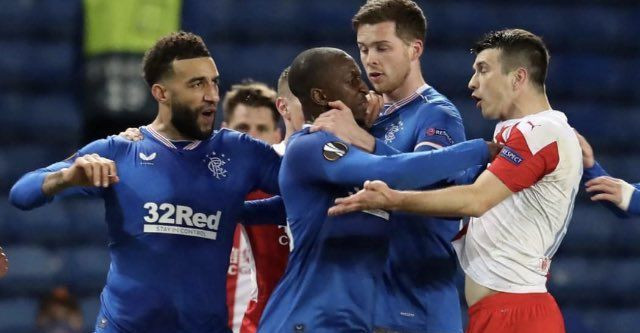 Jucatorul a fost lovit cu pumnii in cap, Gerrard a vazut totul! NEBUNIE MONDIALA la meciul in care Stanciu a dat golul momentului in Europa! Nu am fost lasati in vestiar