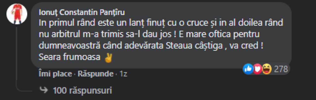 Unul dintre jucatorii lui Becali a intervenit in razboiul dintre CSA si FCSB!