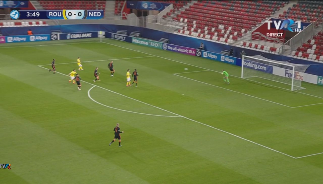 ROMANIA 1-1 OLANDA | Copiii lui Mutu, EGALI cu milionarii Olandei! Ciobanu a dat un gol FANTASTIC, Pascanu a trecut pe langa un gol ISTORIC! AICI ai toate fazele VIDEO_12