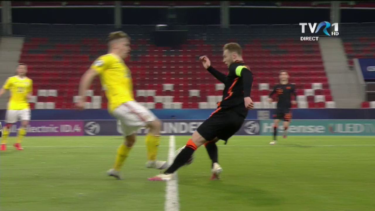 ROMANIA 1-1 OLANDA | Copiii lui Mutu, EGALI cu milionarii Olandei! Ciobanu a dat un gol FANTASTIC, Pascanu a trecut pe langa un gol ISTORIC! AICI ai toate fazele VIDEO_19
