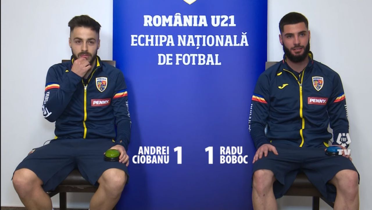 Andrei Ciobanu si Radu Boboc, in fata unei mari provocari! :) Cat de bine isi cunosc colegii de la nationala U21 _4