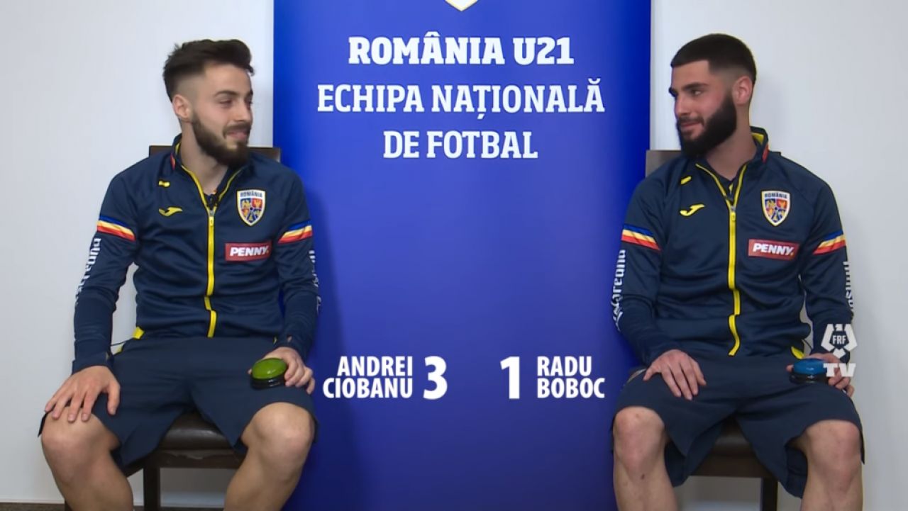 Andrei Ciobanu si Radu Boboc, in fata unei mari provocari! :) Cat de bine isi cunosc colegii de la nationala U21 _5