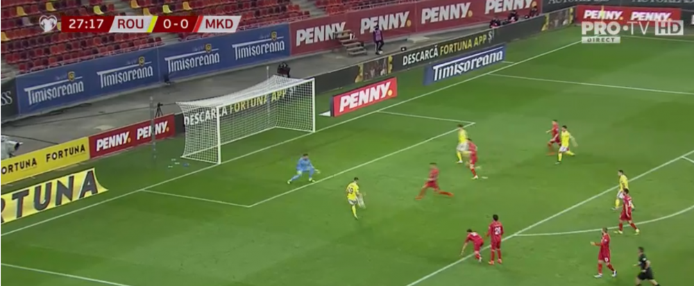 Inspiratia lui Mirel Radoi! Florin Tanase a deschis scorul impotriva Macedoniei de Nord! Primul gol la nationala pentru golgheterul Ligii 1