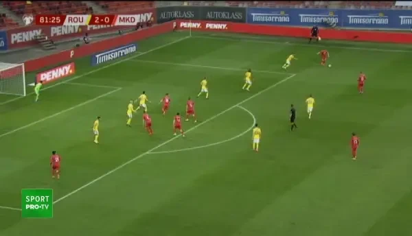 GOL MACEDONIA! Ademi deschide scorul cu o lovitura buna de cap