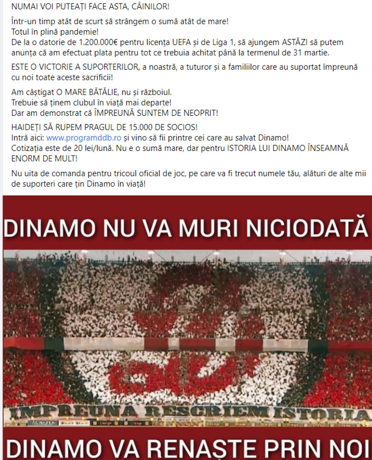 Anunt fantastic pentru