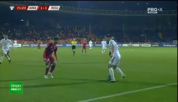 GOOOOOL ROMANIA! Cicaldau da lovitura din centrarea lui Bancu! Nationala lui Radoi, in avantaj