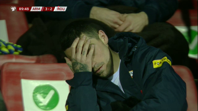 Imagini incredibile cu Stanciu in momentul penalty-ului care a decis rusinea istorica in fata Armeniei! Suferinta teribila pentru mijlocasul Romaniei