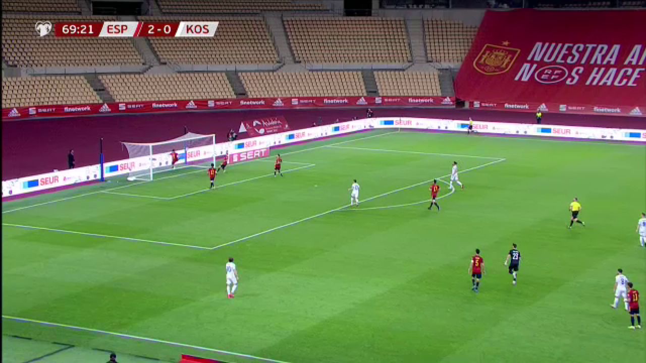 Pana si vedetele de la Barca si Real aplauda asa ceva! Kosovo a marcat un gol magic in fata Spaniei: lob superb de la centrul terenului! Faza care face inconjurul lumii_2