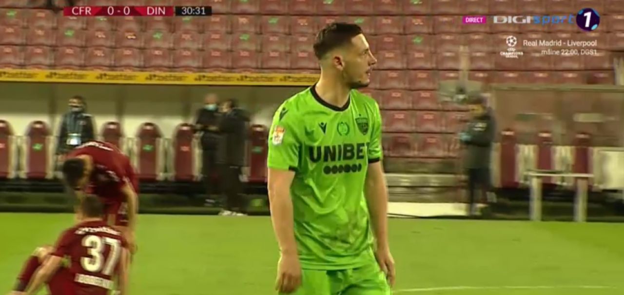 Dezastru pentru Dinamo la Cluj! Anton si Bejan au fost eliminati si alb-rosii au ramas in 9 oameni din minutul 37!_2