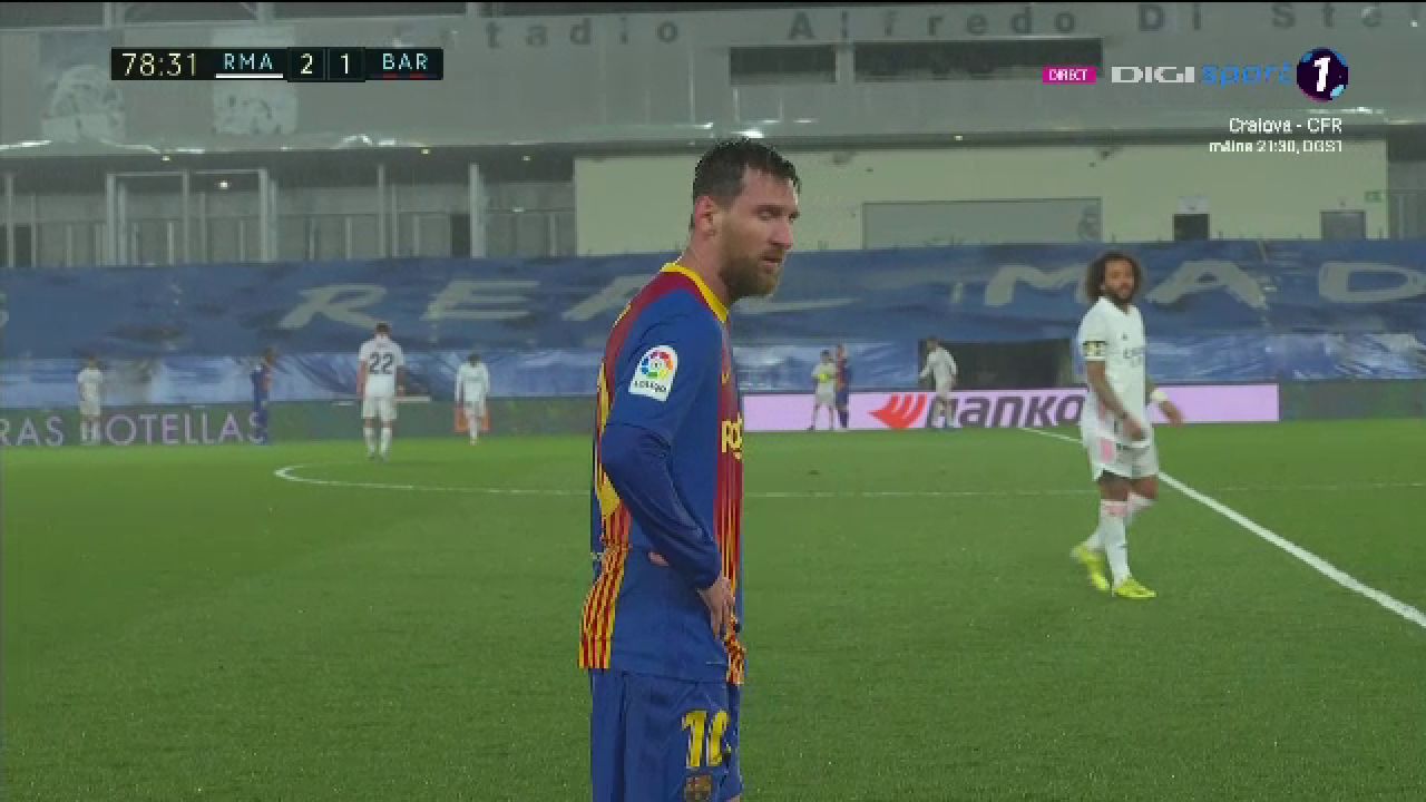 Imagini incredibile cu Messi la Madrid! A inceput sa tremure pe teren dupa potopul din repriza a doua! Ce s-a intamplat_6