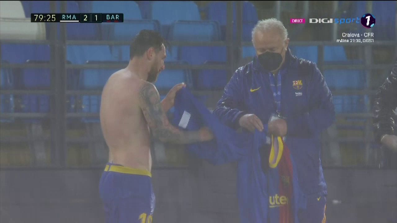 Imagini incredibile cu Messi la Madrid! A inceput sa tremure pe teren dupa potopul din repriza a doua! Ce s-a intamplat_13