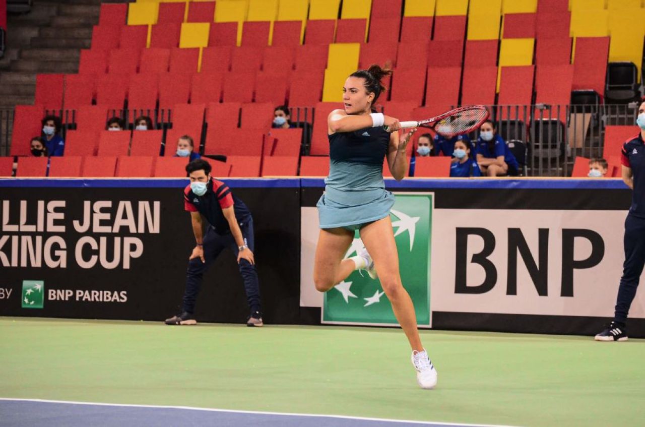 Romania - Italia 1-3, Mihaela Buzarnescu - Elisabetta Cocciaretto 5-7, 6-7: Italia elimina Romania si se mentine in Grupa I Mondiala_5
