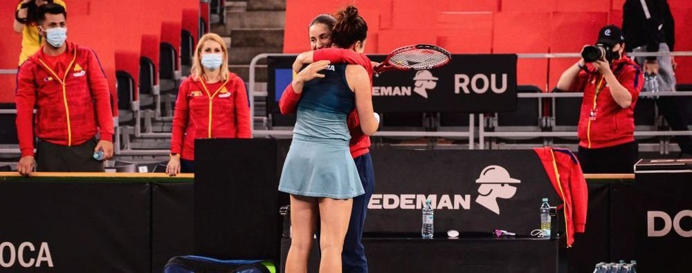Romania - Italia 1-3, Mihaela Buzarnescu - Elisabetta Cocciaretto 5-7, 6-7: Italia elimina Romania si se mentine in Grupa I Mondiala_6