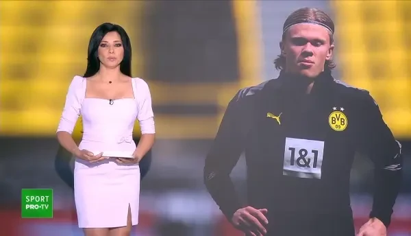 Gestul incredibil facut de Haaland pentru Sovre dupa ce arbitrul i-a cerut un autograf pentru a-l dona! Ce a facut fotbalistul Borussiei Dortmund