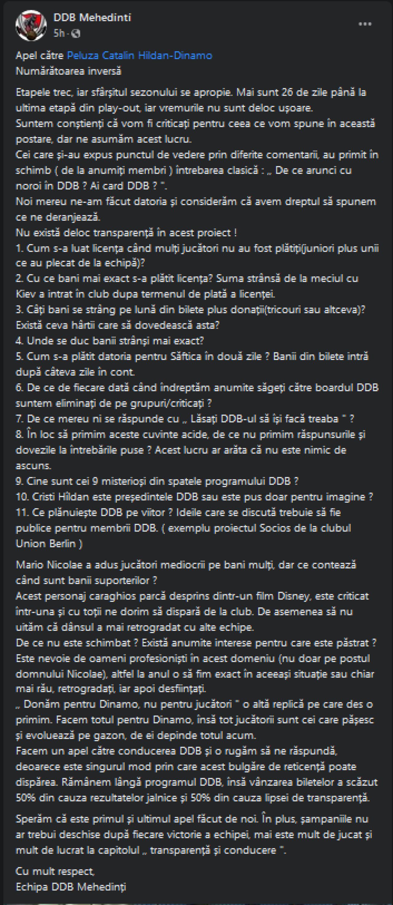Se musca intre ei! DDB Mehedinti sare la gatul conducerii: