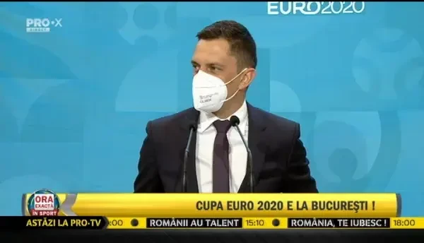 Discursul ministrului Eduard Novak pe Arena Nationala