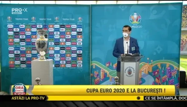 Ce a declarat presedintele FRF, Razvan Burleanu, dupa ce trofeul Euro 2020 a ajuns la Arena Nationala