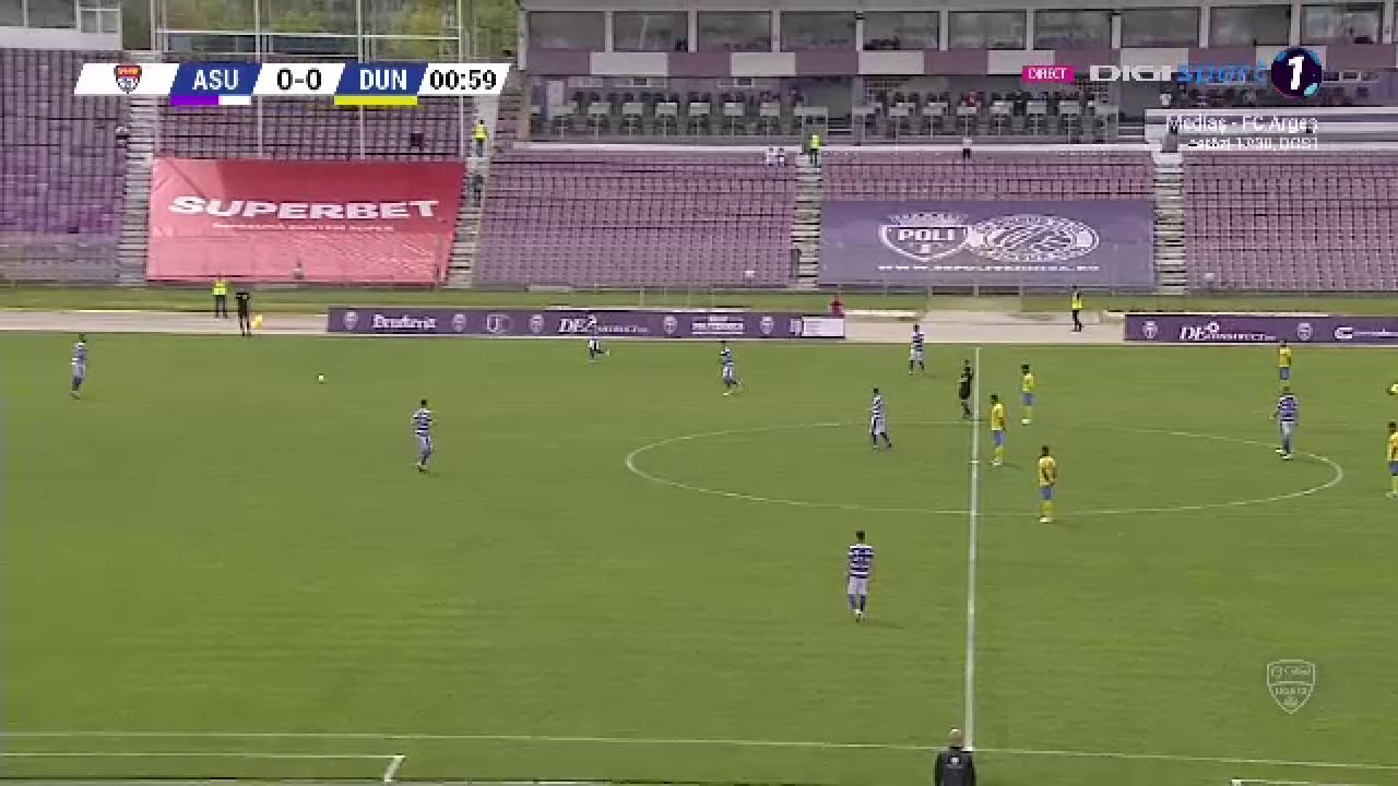 Protest al jucatorilor de la Dunarea Calarasi la meciul cu ASU Poli Timisoara! Ce s-a intamplat imediat dupa fluierul de start _31