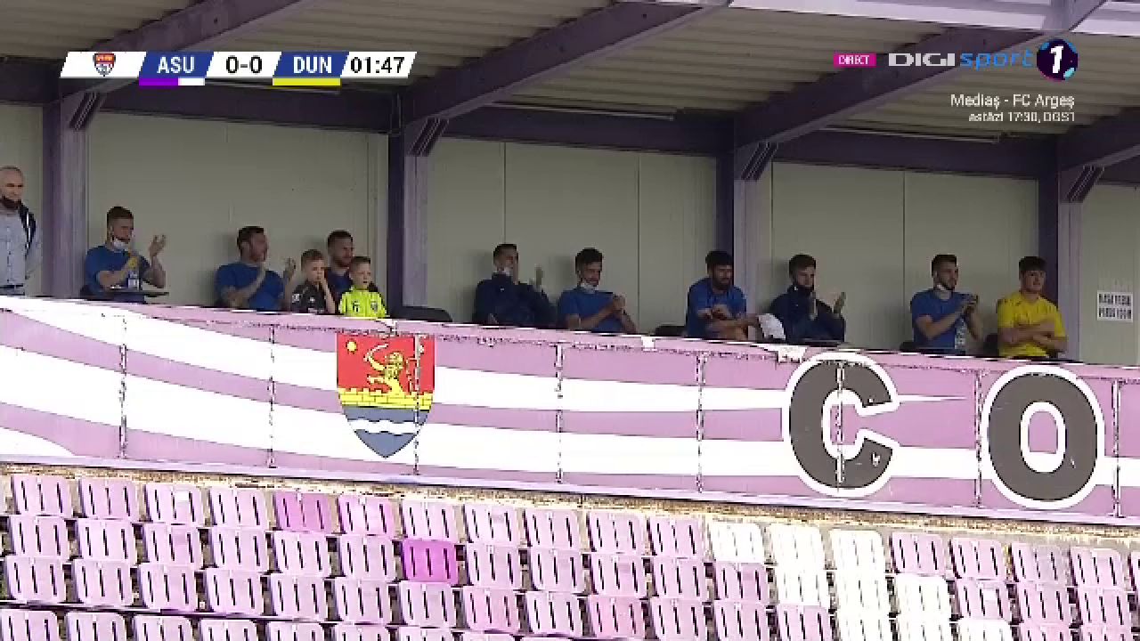 Protest al jucatorilor de la Dunarea Calarasi la meciul cu ASU Poli Timisoara! Ce s-a intamplat imediat dupa fluierul de start _34