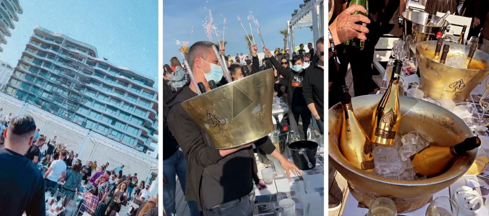 Aroganta maxima la Mamaia! Patronul Craiovei si-a comandat cea mai scumpa sampanie si a vrut-o pe muzica de Champions League! Cum a primit-o Mititelu Jr.