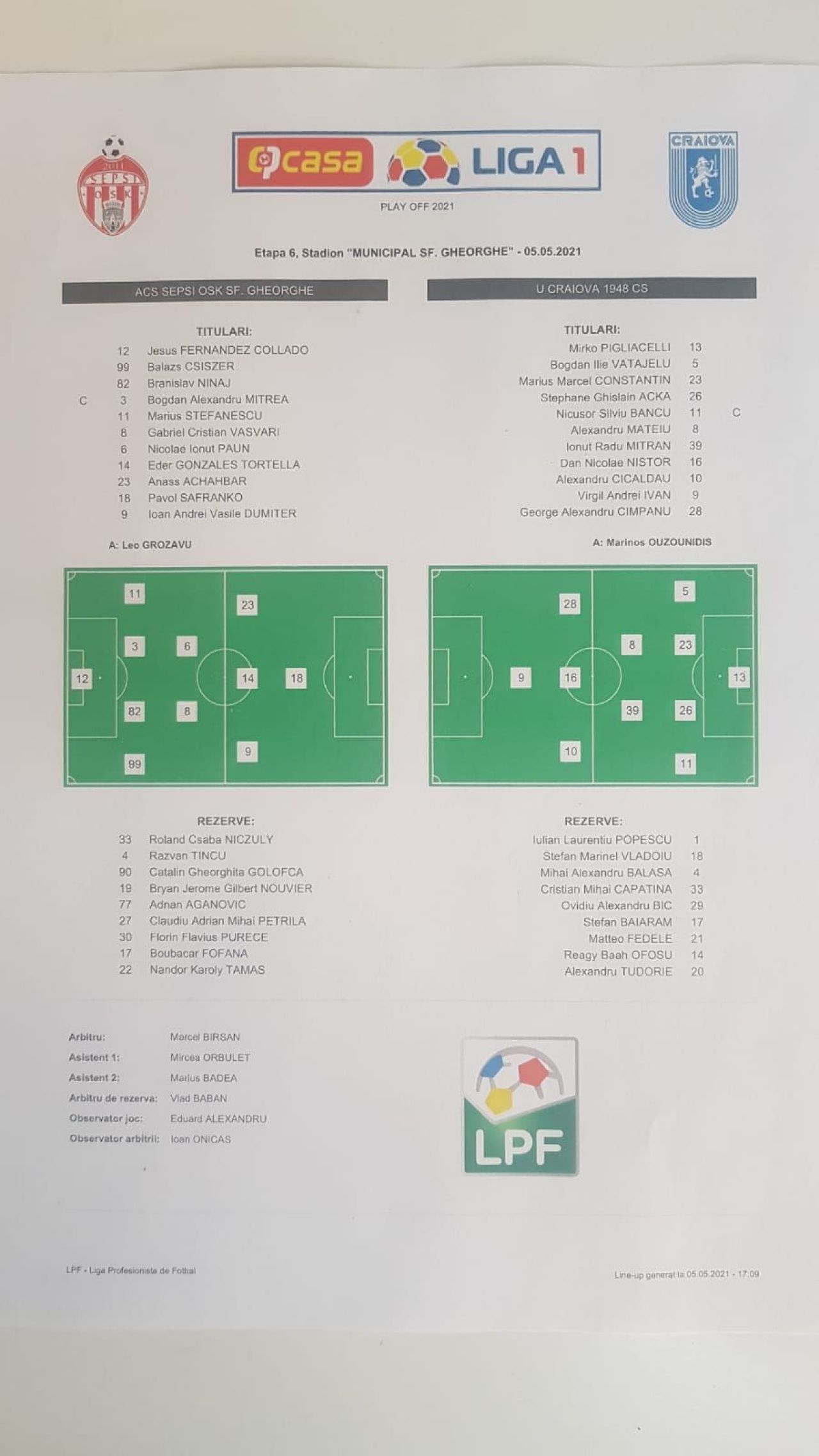 Sepsi 2-0 Craiova | Adio, titlu! Craiova a fost ucisa la Sf. Gheorghe si e out din calculele pentru campionat! Cum arata clasamentul_2