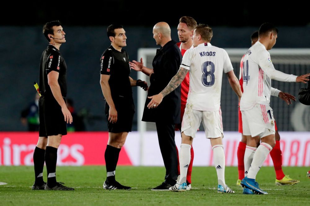 Zidane, scos din sarite de arbitru! Acuze dure dupa egalul care o tine pe Real pe locul 2_1