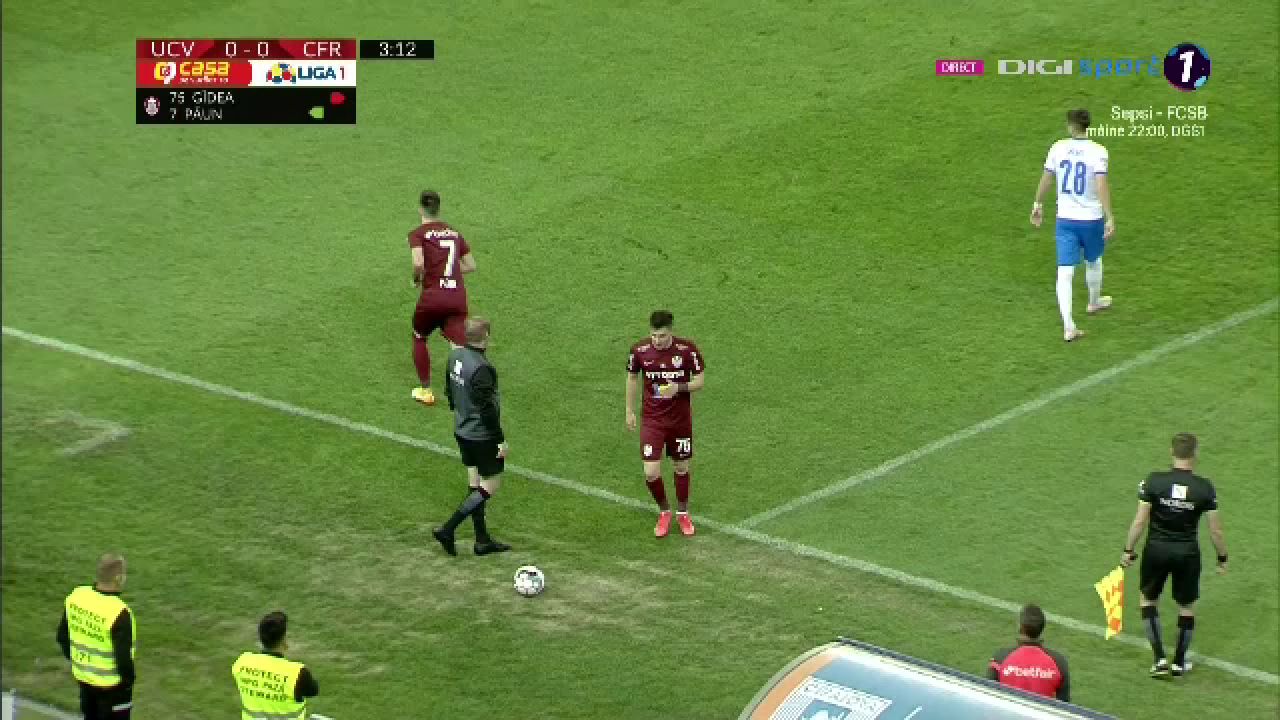 Liga 1, casa lucrurilor imposibile! :) Paun, gol pentru CFR in minutul 4. Abia intrase in teren in locul pustiului Gidea_1