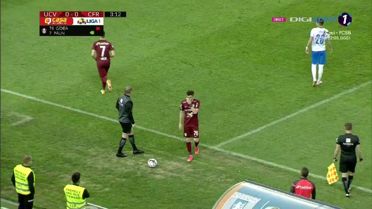 Liga 1, casa lucrurilor imposibile! :) Paun, gol pentru CFR in minutul 4. Abia intrase in teren in locul pustiului Gidea_4