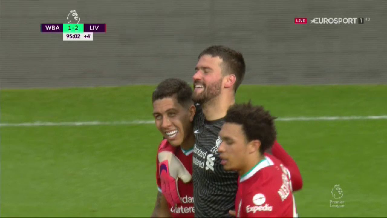 COLOSAL! Alisson a urcat in careu in minutul 95 si a dat un gol FABULOS pentru Liverpool! S-a pus in genunchi si a inceput sa planga_11