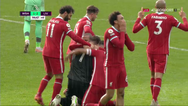 COLOSAL! Alisson a urcat in careu in minutul 95 si a dat un gol FABULOS pentru Liverpool! S-a pus in genunchi si a inceput sa planga_14