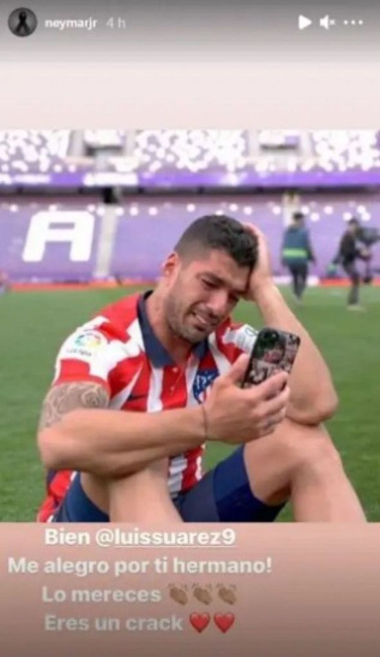 Neymar i-a transmis un mesaj emotionant lui Suarez! Ce a postat brazilianul dupa cucerirea titlului cu Atletico Madrid_2