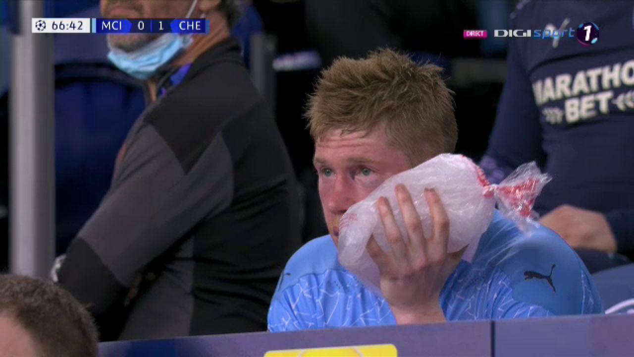 Clipe de cosmar pentru De Bruyne! Capitanul lui City a iesit in lacrimi dupa o intrare dura a lui Rudiger_3