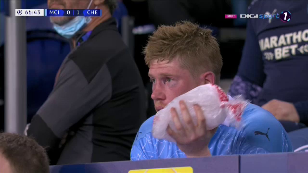 Clipe de cosmar pentru De Bruyne! Capitanul lui City a iesit in lacrimi dupa o intrare dura a lui Rudiger_4
