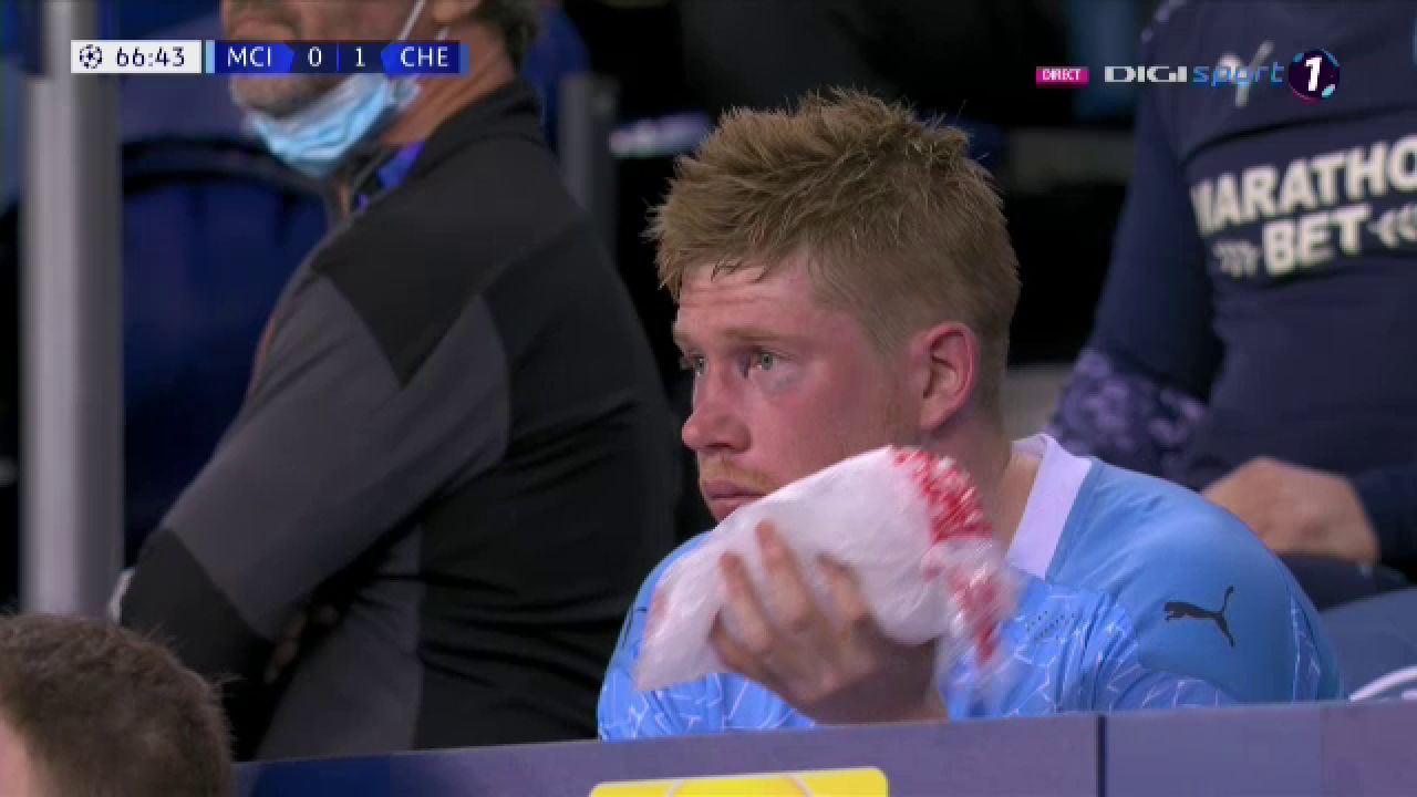 Clipe de cosmar pentru De Bruyne! Capitanul lui City a iesit in lacrimi dupa o intrare dura a lui Rudiger_5