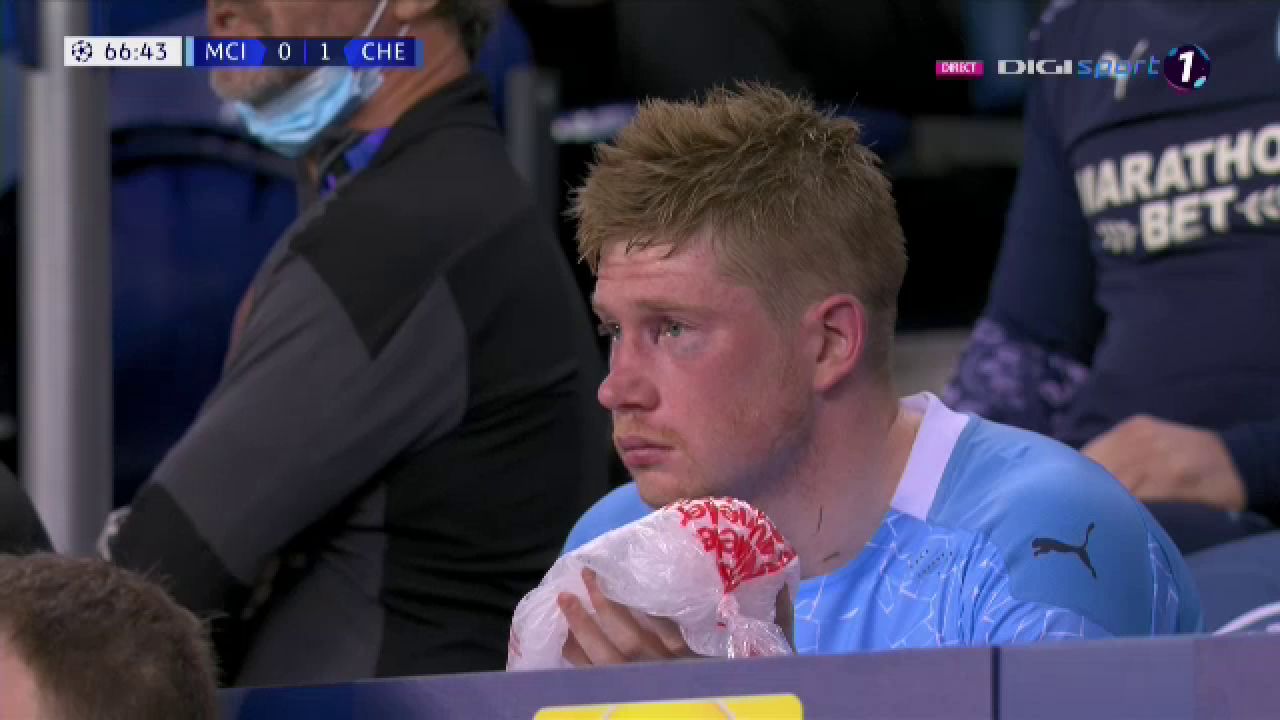 Clipe de cosmar pentru De Bruyne! Capitanul lui City a iesit in lacrimi dupa o intrare dura a lui Rudiger_7