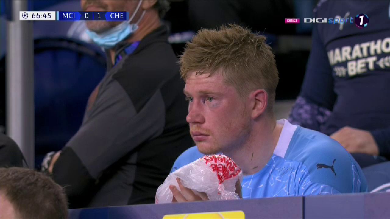 Clipe de cosmar pentru De Bruyne! Capitanul lui City a iesit in lacrimi dupa o intrare dura a lui Rudiger_10