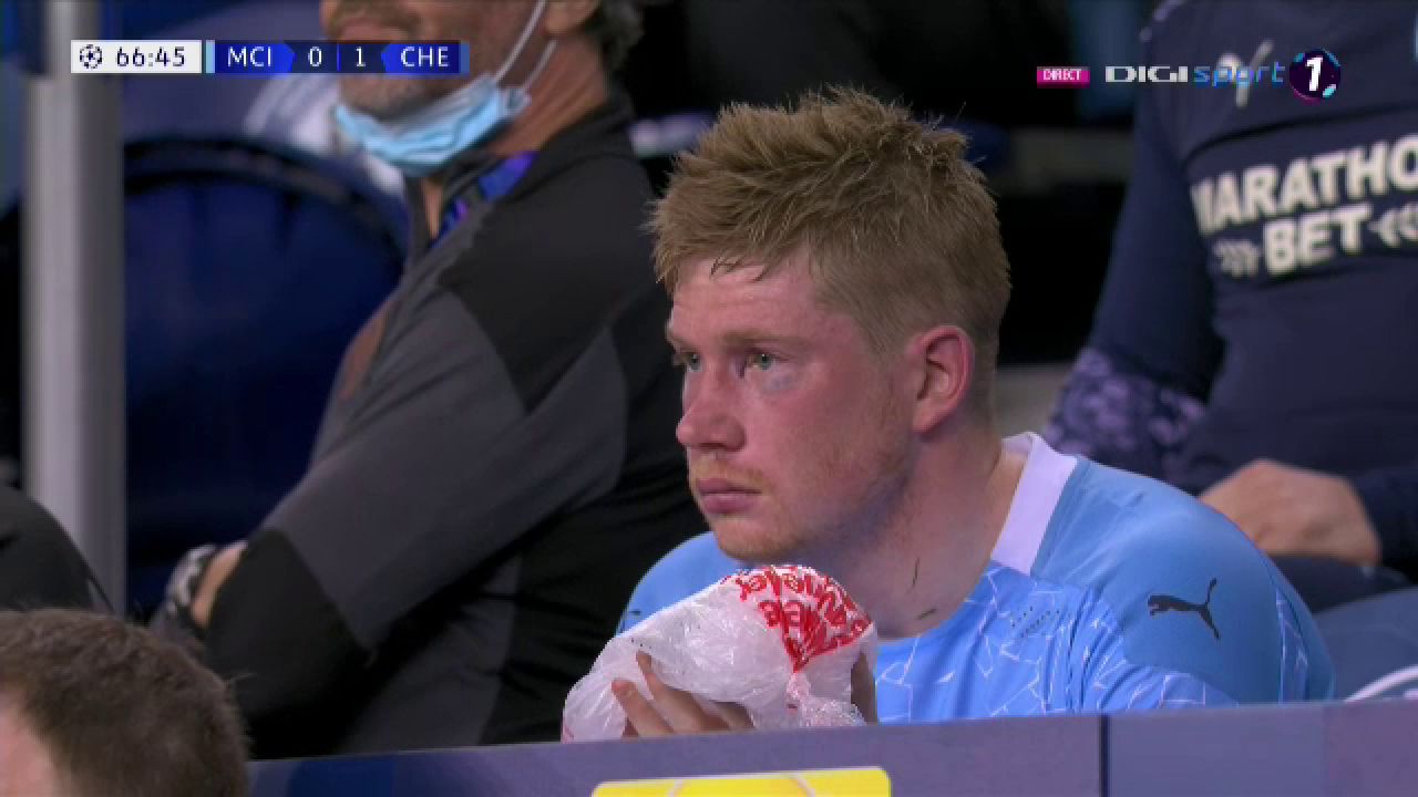Clipe de cosmar pentru De Bruyne! Capitanul lui City a iesit in lacrimi dupa o intrare dura a lui Rudiger_11