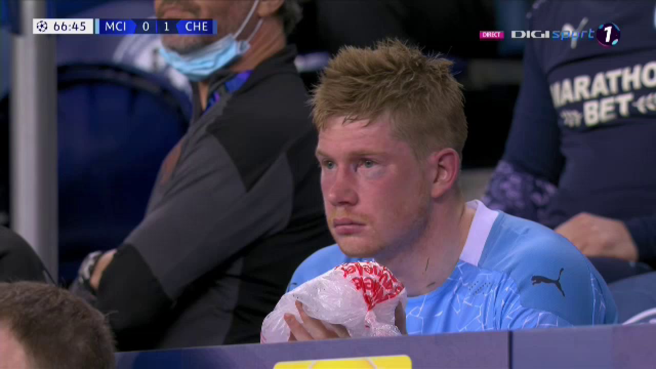Clipe de cosmar pentru De Bruyne! Capitanul lui City a iesit in lacrimi dupa o intrare dura a lui Rudiger_12